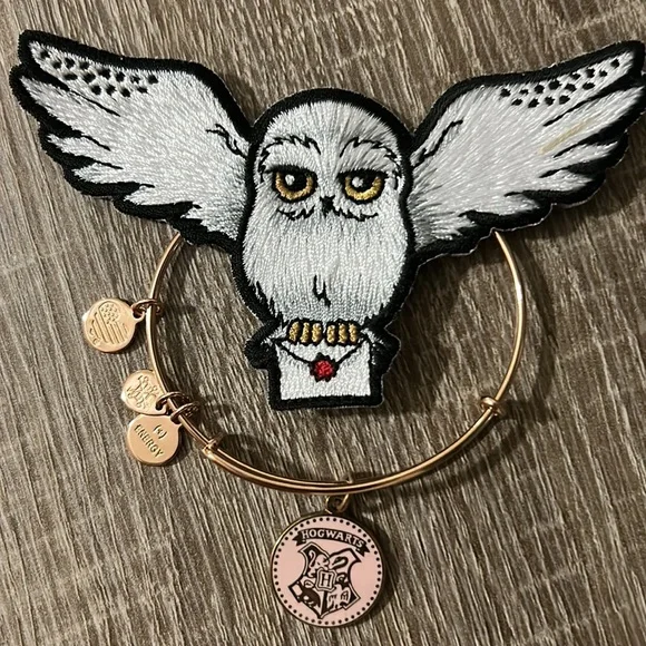Purse + Alex and Ani 3 Bracelet Bundle. FREE Iron-on Hedwig patch & Dobby Plush - Picture 6 of 16